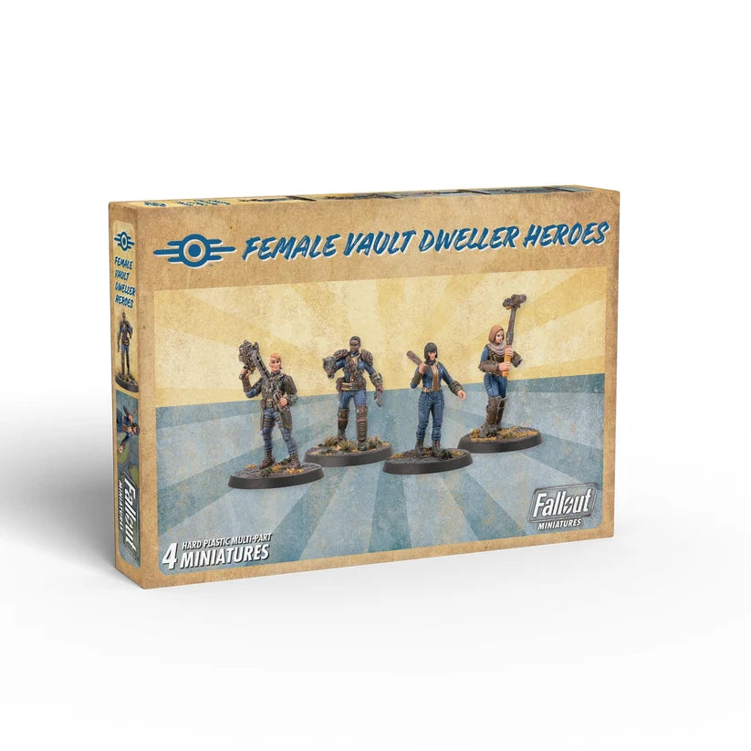 Fallout: Miniatures - Female Hero Vault Dwellers (Plastic)