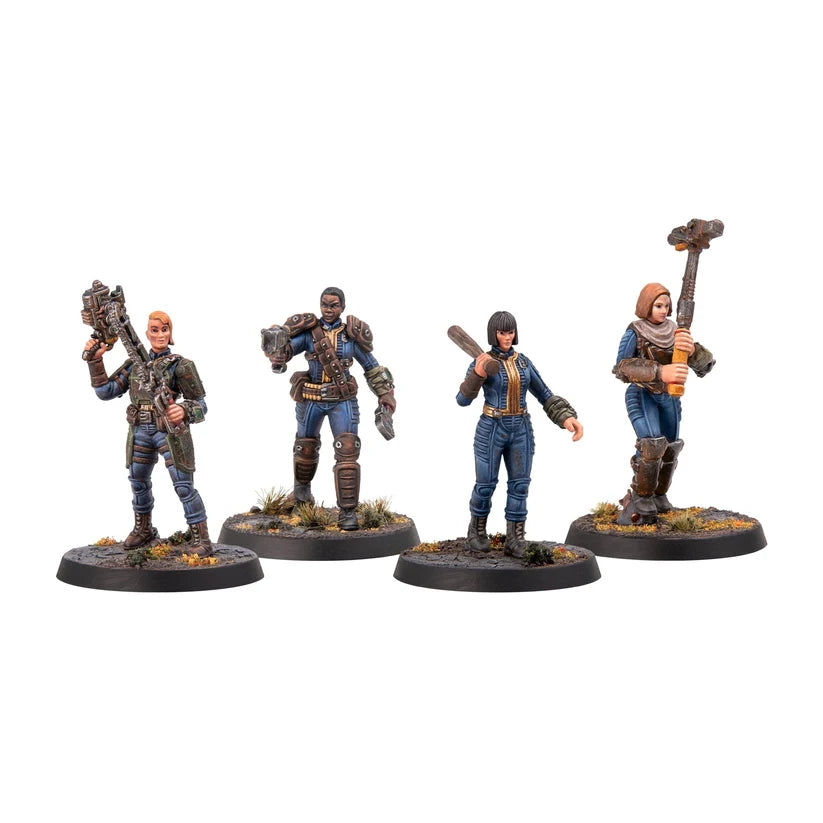Fallout: Miniatures - Female Hero Vault Dwellers (Plastic)