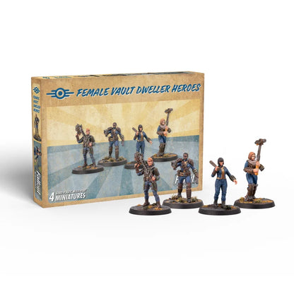 Fallout: Miniatures - Female Hero Vault Dwellers (Plastic)