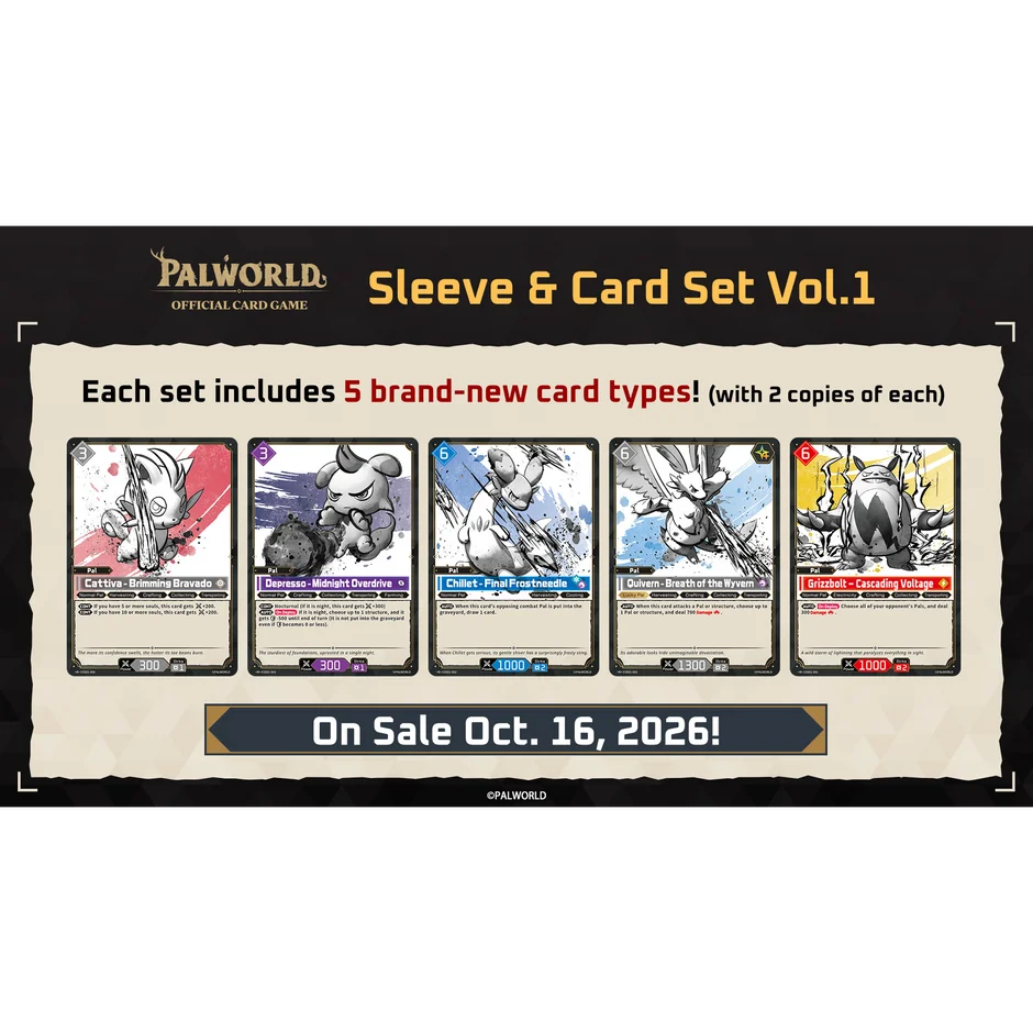 Palworld OCG - Sleeve & Card Set Vol.1