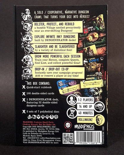The DUNGENERATOR: DIE in a Dungeon