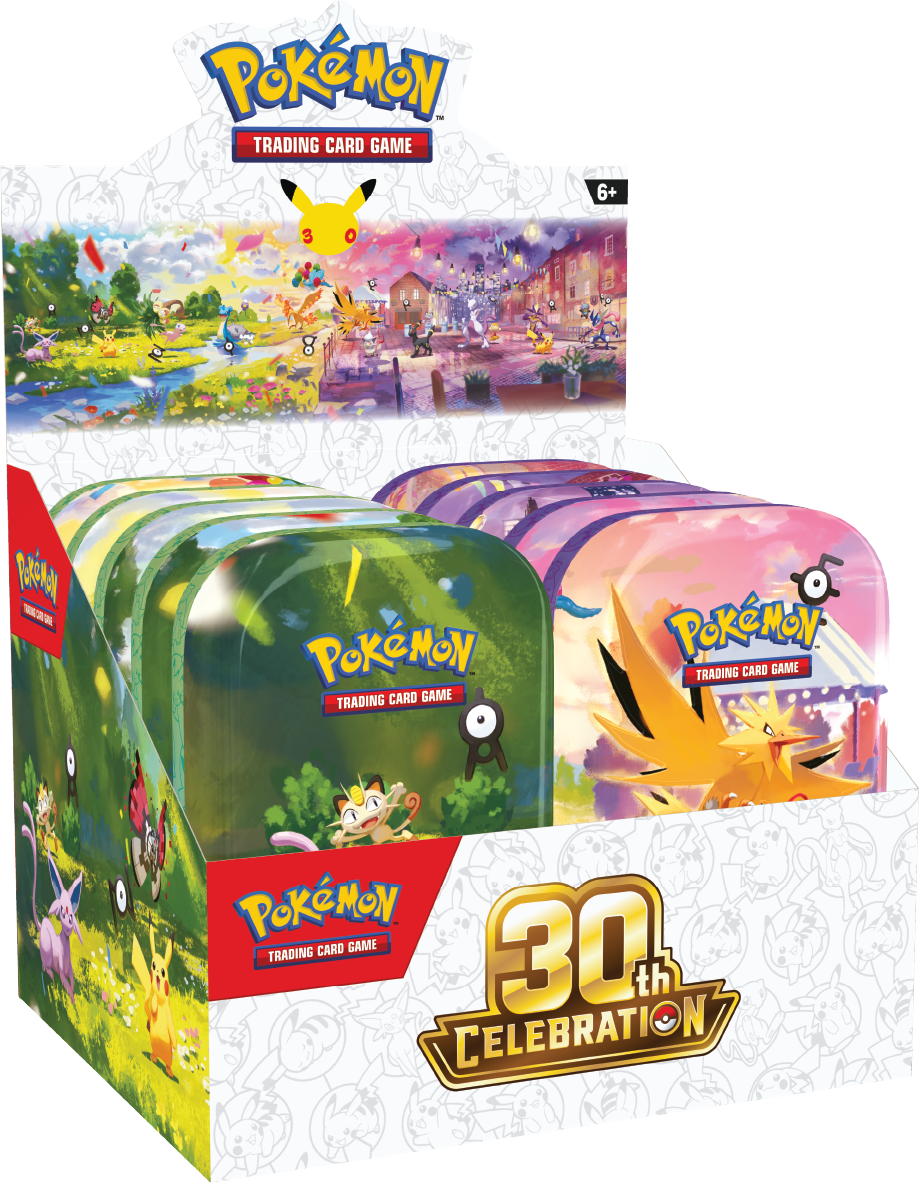 Pokémon TCG: Mini Tins - Assorted Display - 30th Celebration