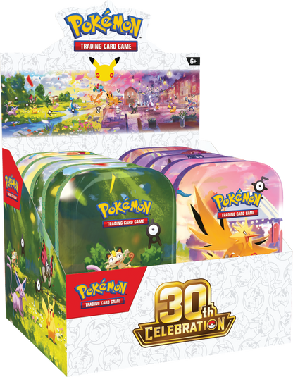 Pokémon TCG: Mini Tins - Assorted Display - 30th Celebration