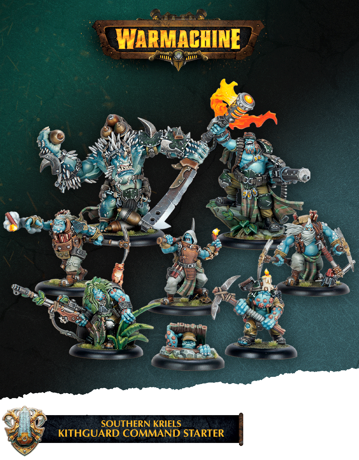 Warmachine: Southern Kriels Kithguard Command Starter