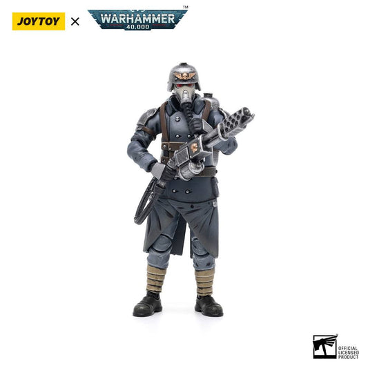 Warhammer 40k Action Figure 1/18 Death Korps of Krieg Veteran Squad Guardsman with Flamer 10 cm